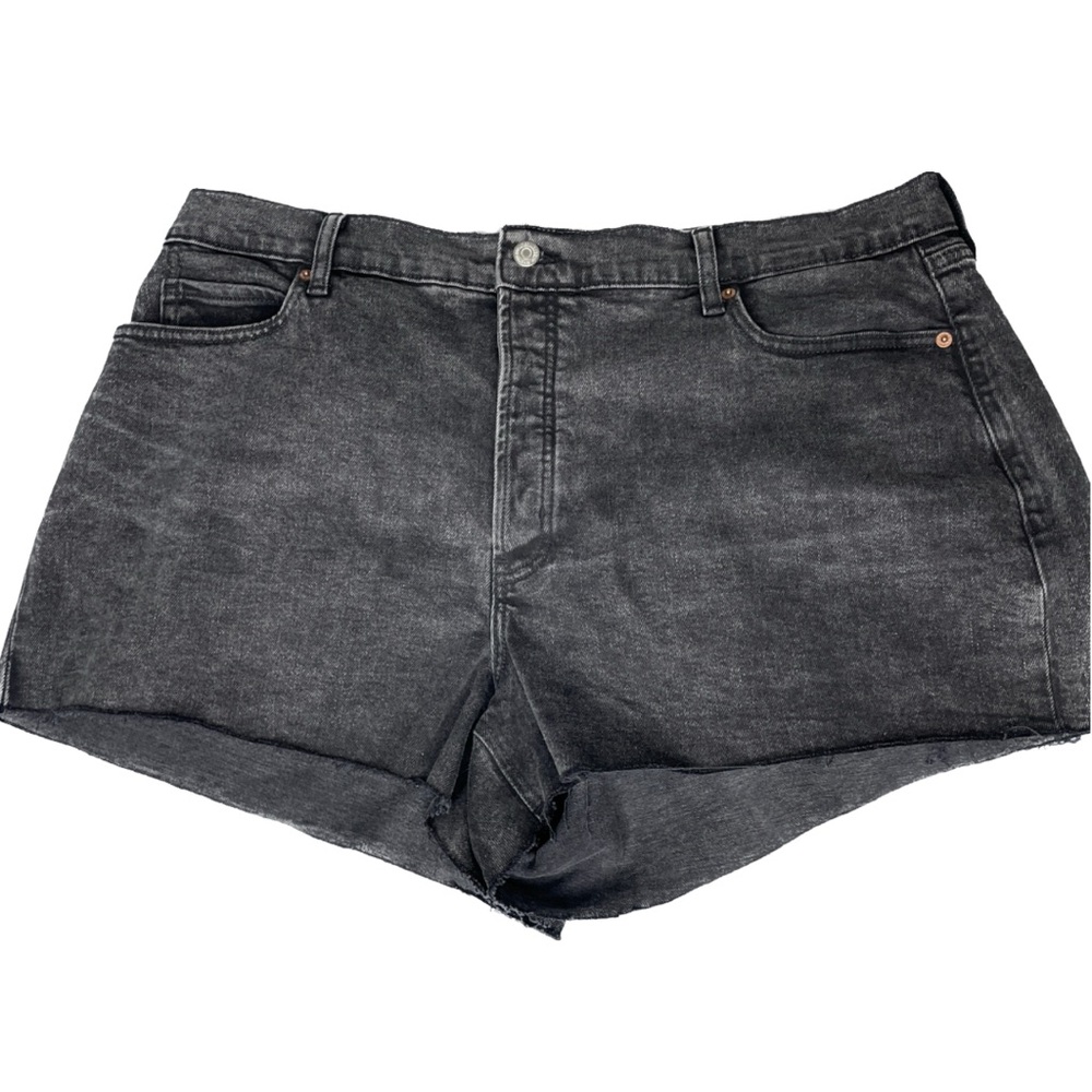 Old Navy Sky High A-line High Waisted Black Shorts